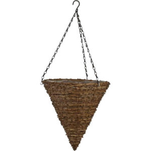 Hanging woven basket